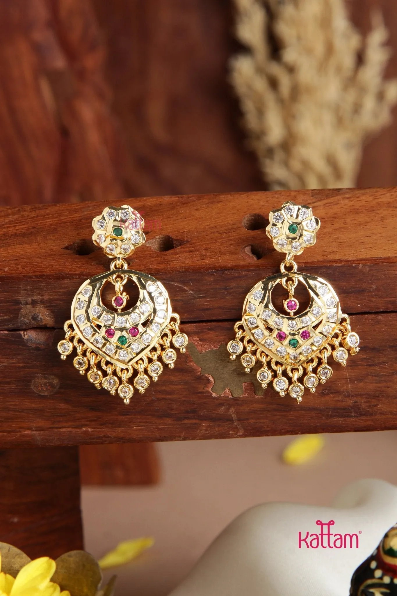 Akshara - Goldtone Gati Multi Earring