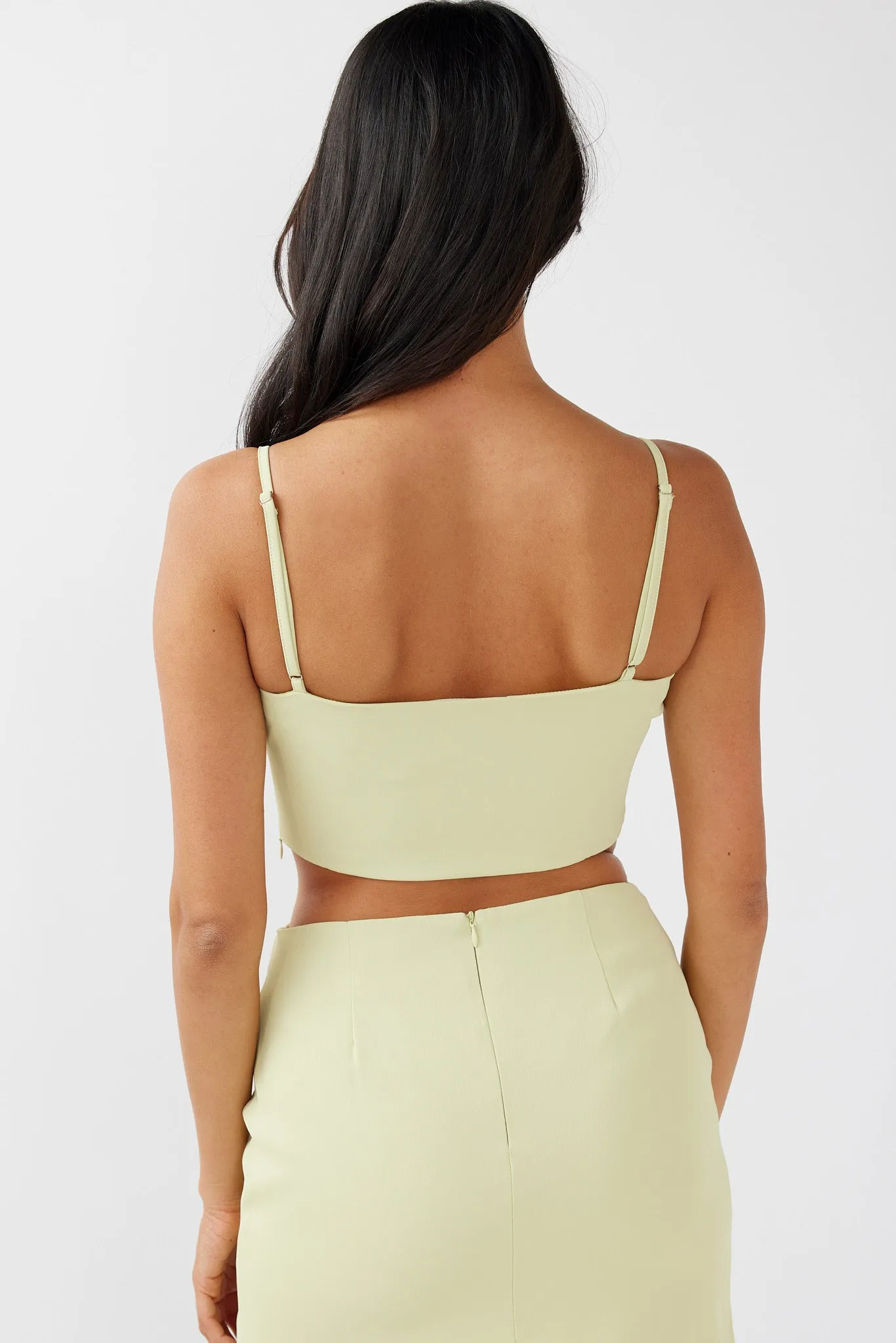 Annika Bustier Top Pistachio