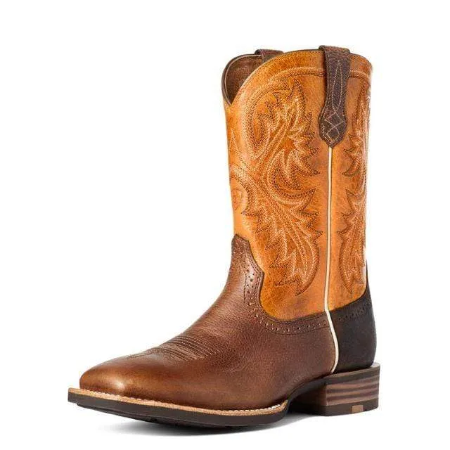 Ariat Mens Quickdraw Boots Pinto Bean / Sunrise