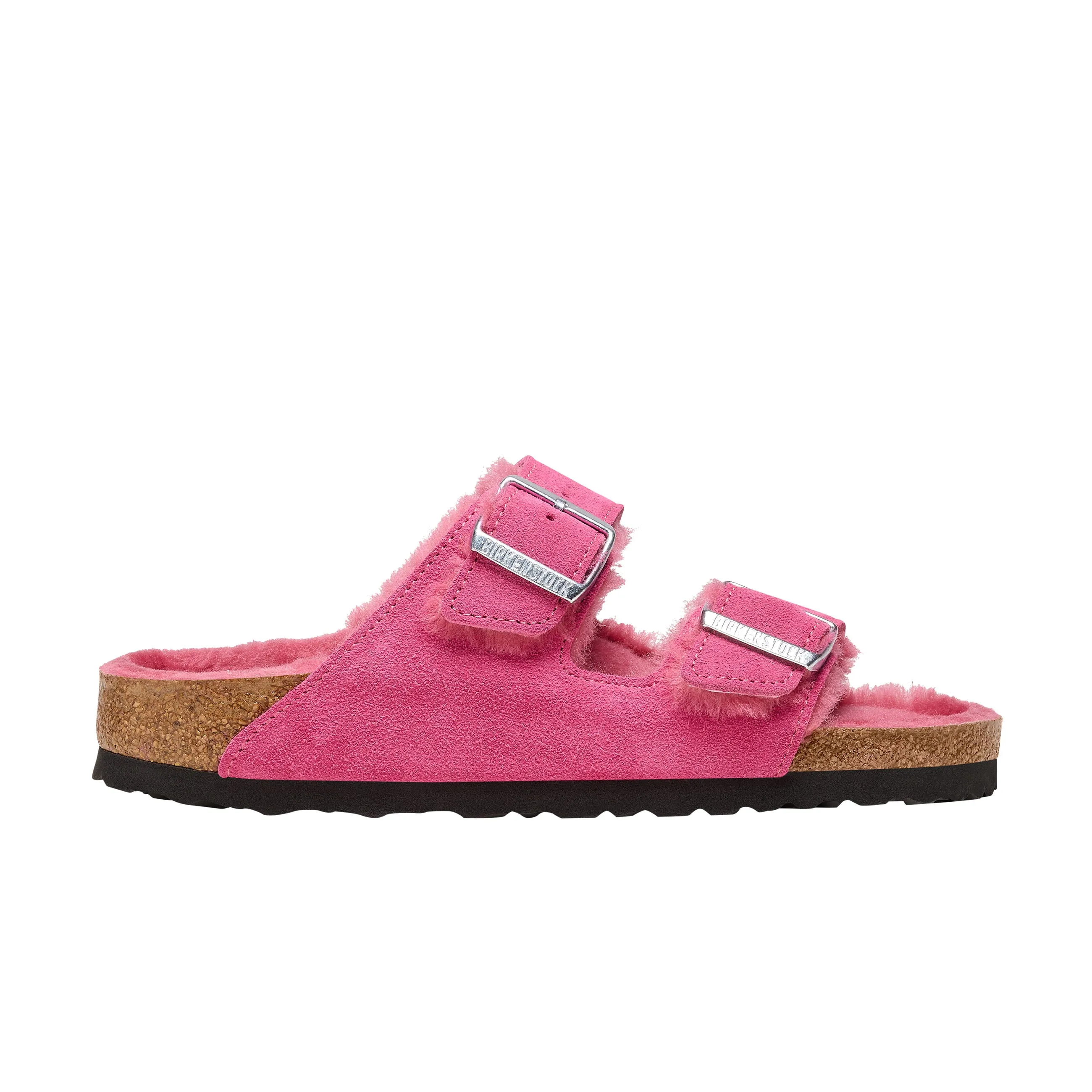 Arizona Shearling Fuchsia Tulip Suede Leather/Shearling