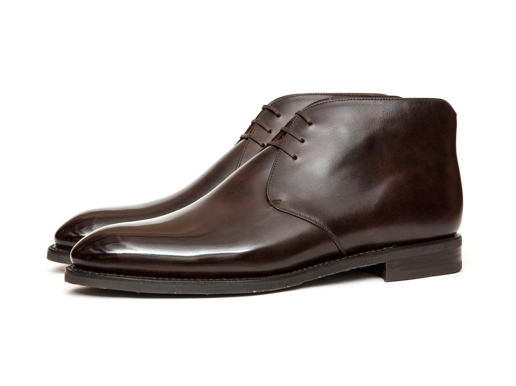 Ballard - MTO - Dark Brown Museum Calf - NGT Last - City Rubber Sole