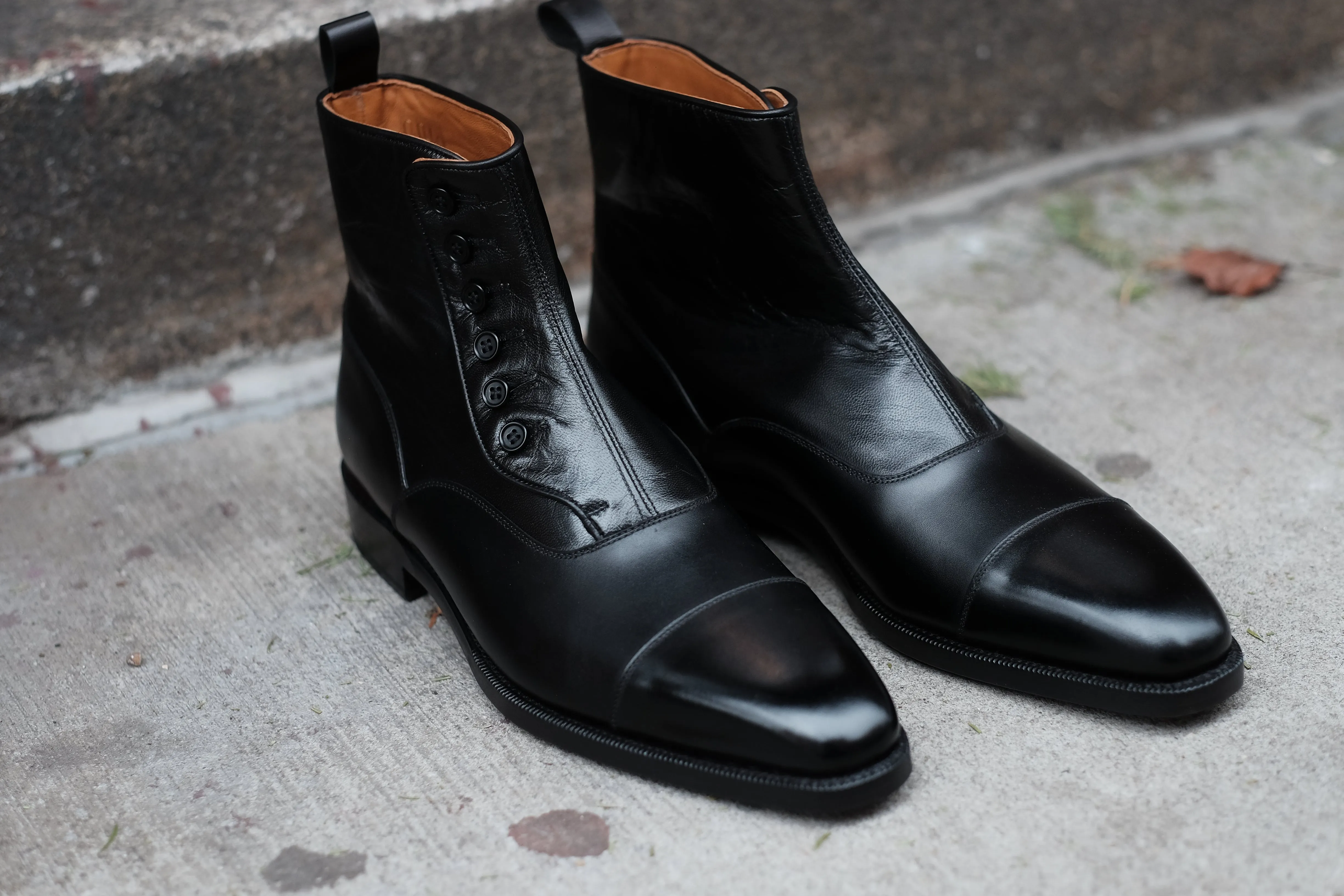 Bellevue - MTO - Black Calf / Black Soft Calf - LPB Last - Single Leather Sole