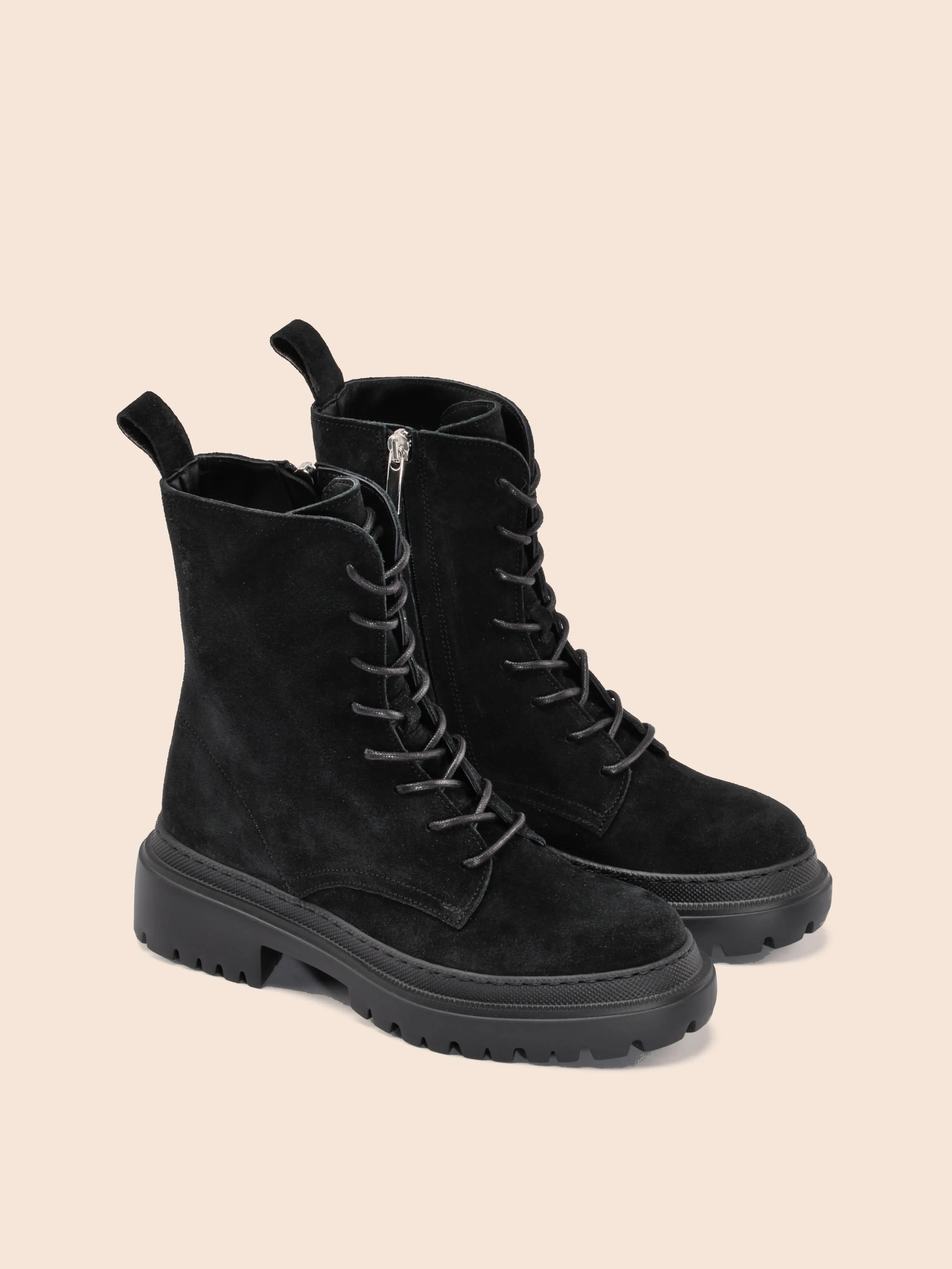 Belluno Black Suede Boot