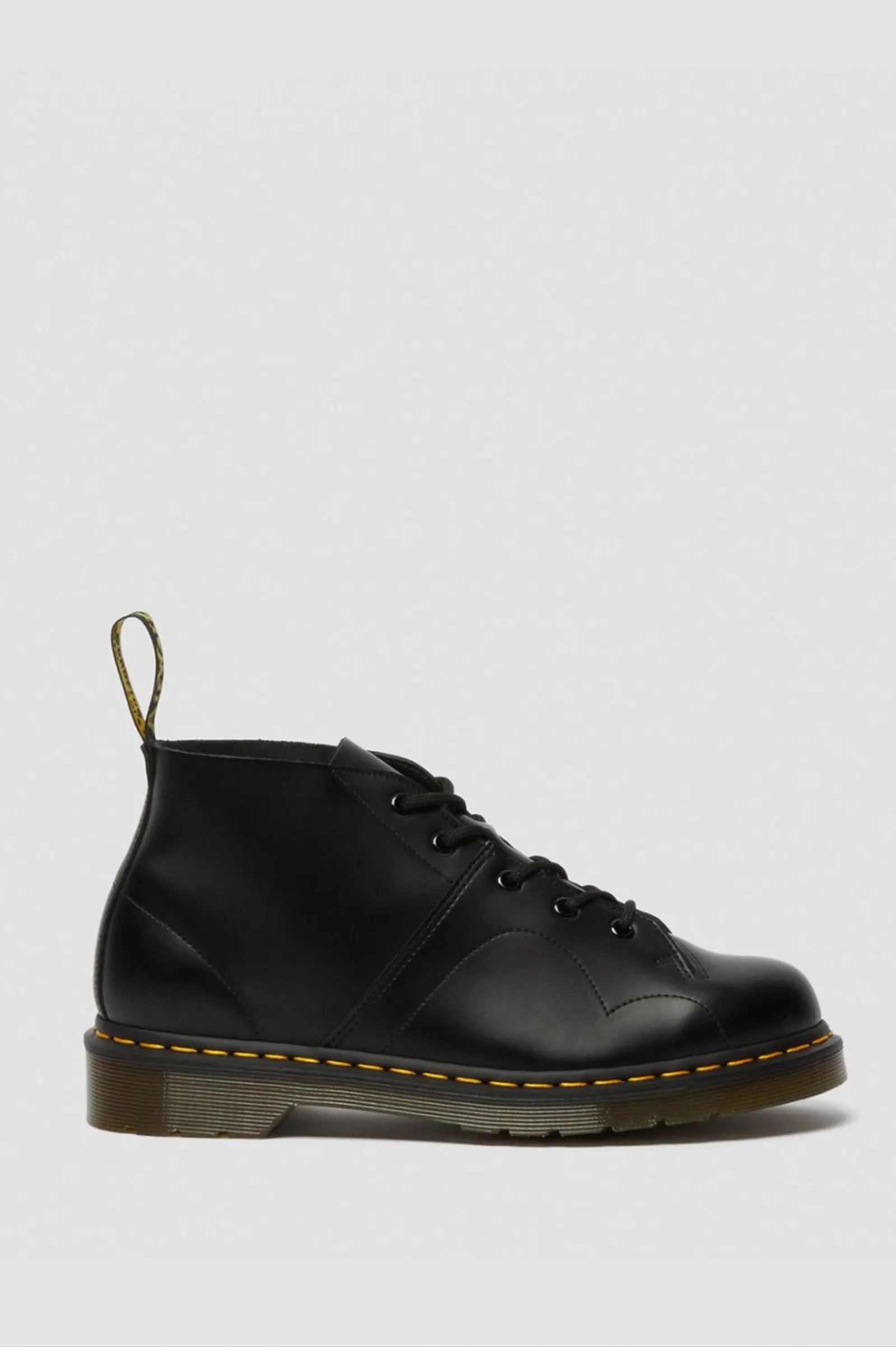 Sleek Black Church Leather Monkey Boots for Men