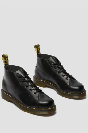 Sleek Black Church Leather Monkey Boots for Men