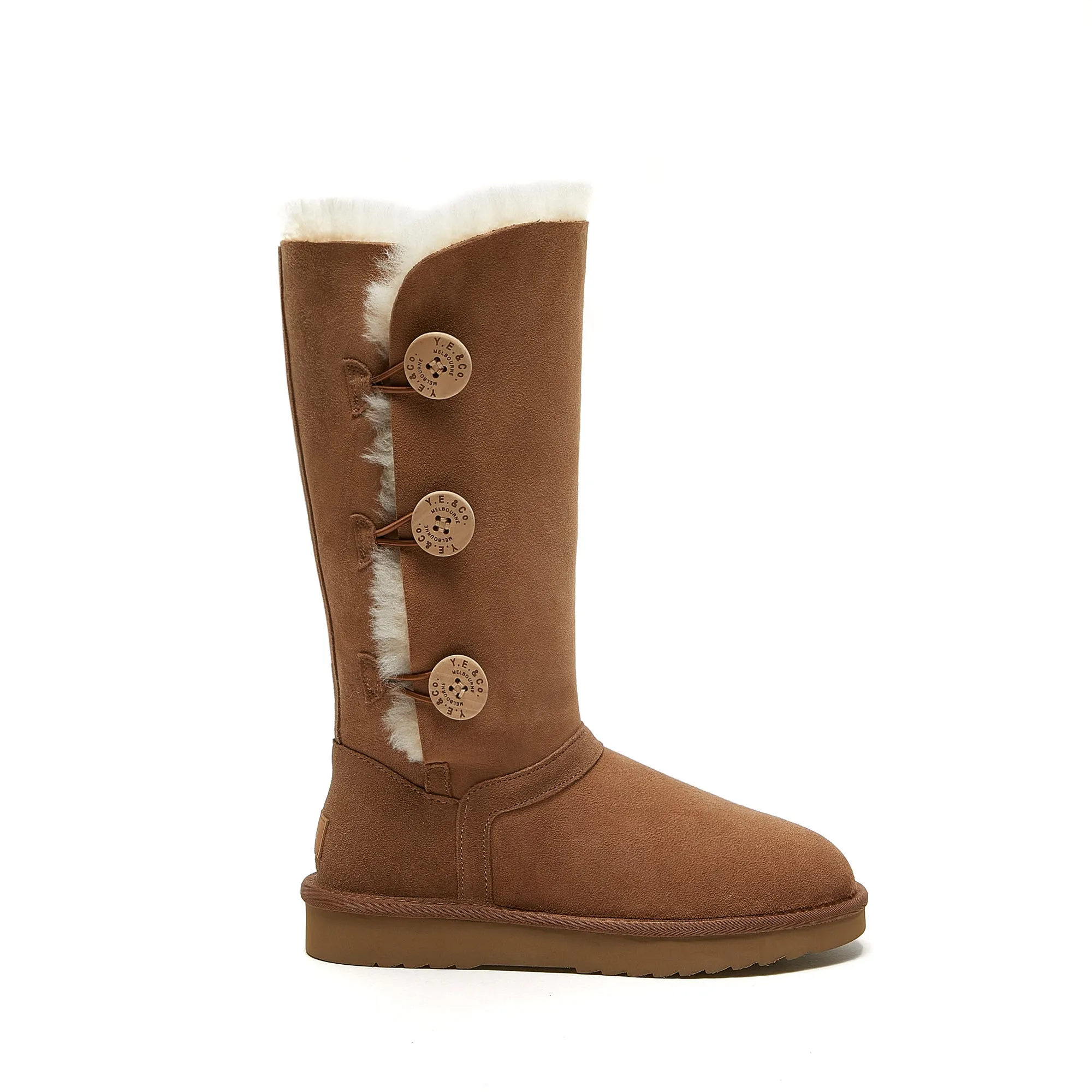 Burleigh - Classic 3 Button Tall Ugg Boot - Australian Merino Sheepskin