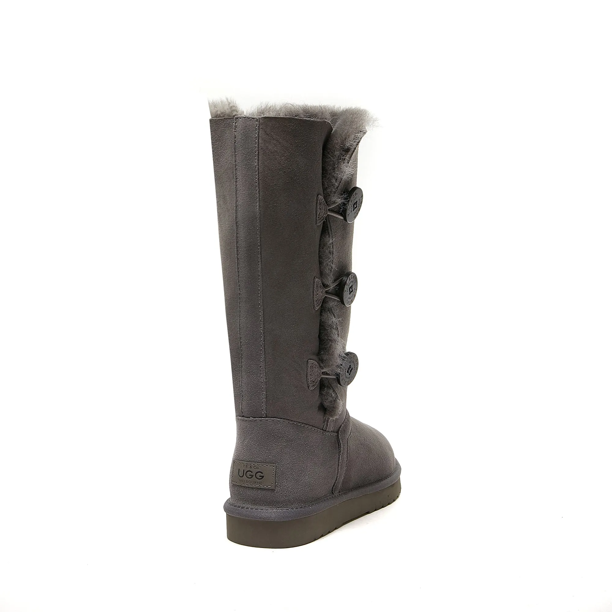 Burleigh - Classic 3 Button Tall Ugg Boot - Australian Merino Sheepskin