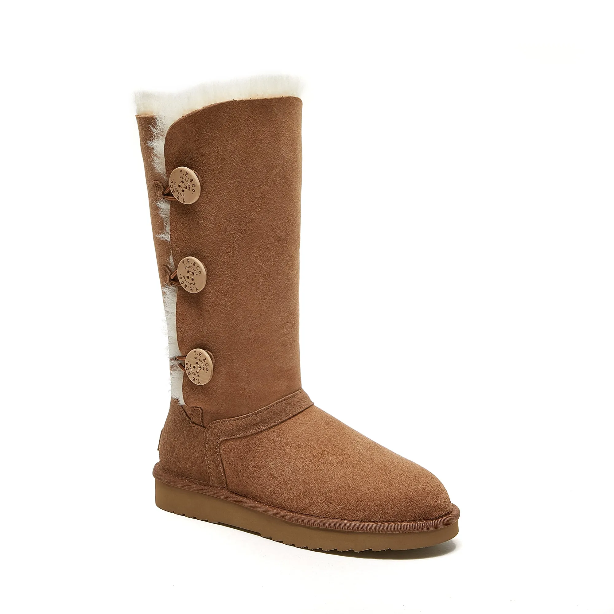 Burleigh - Classic 3 Button Tall Ugg Boot - Australian Merino Sheepskin