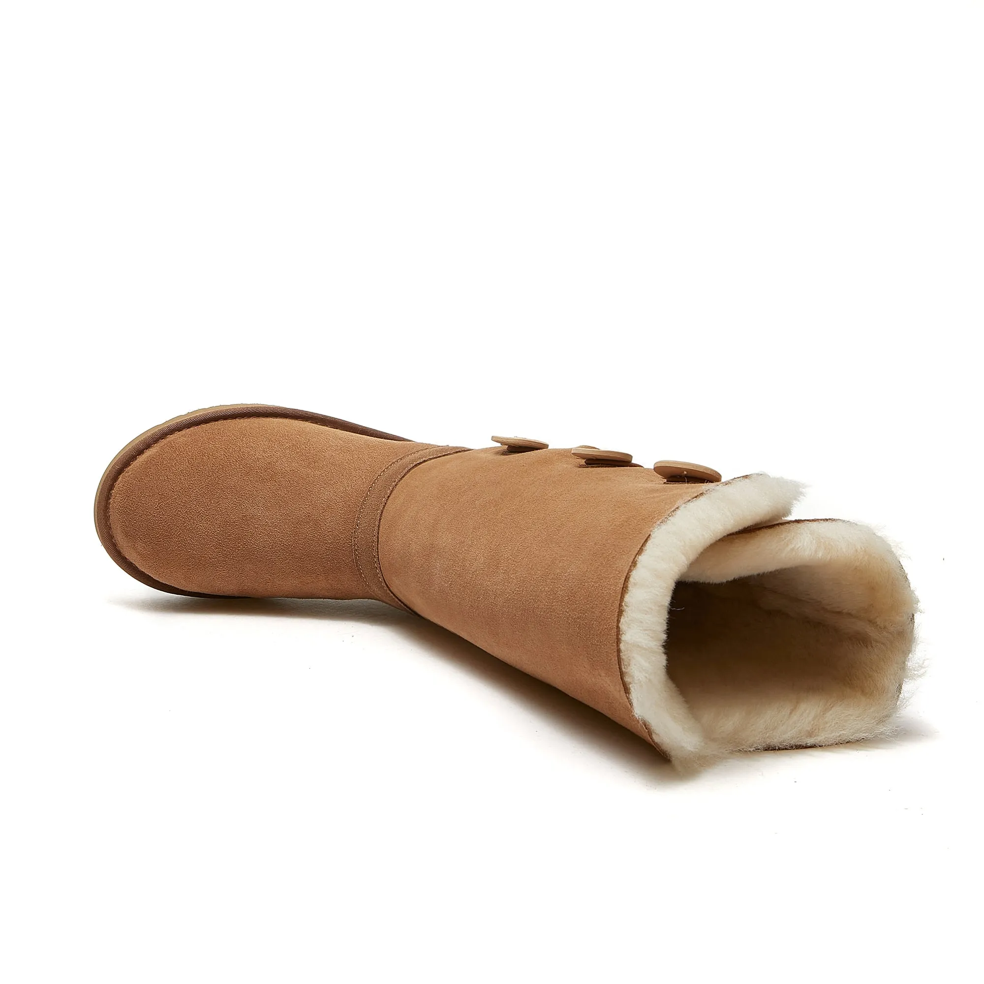 Burleigh - Classic 3 Button Tall Ugg Boot - Australian Merino Sheepskin