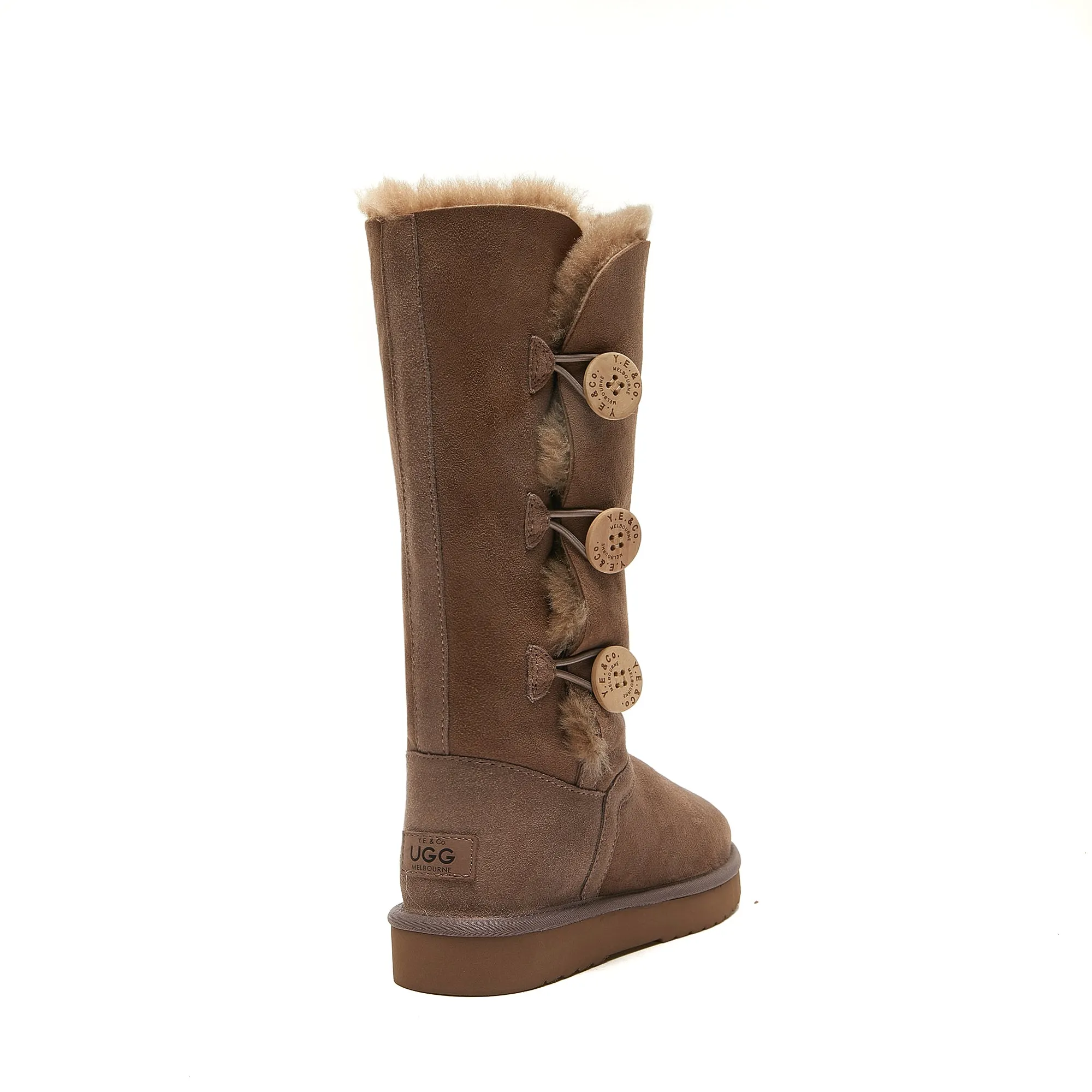 Burleigh - Classic 3 Button Tall Ugg Boot - Australian Merino Sheepskin