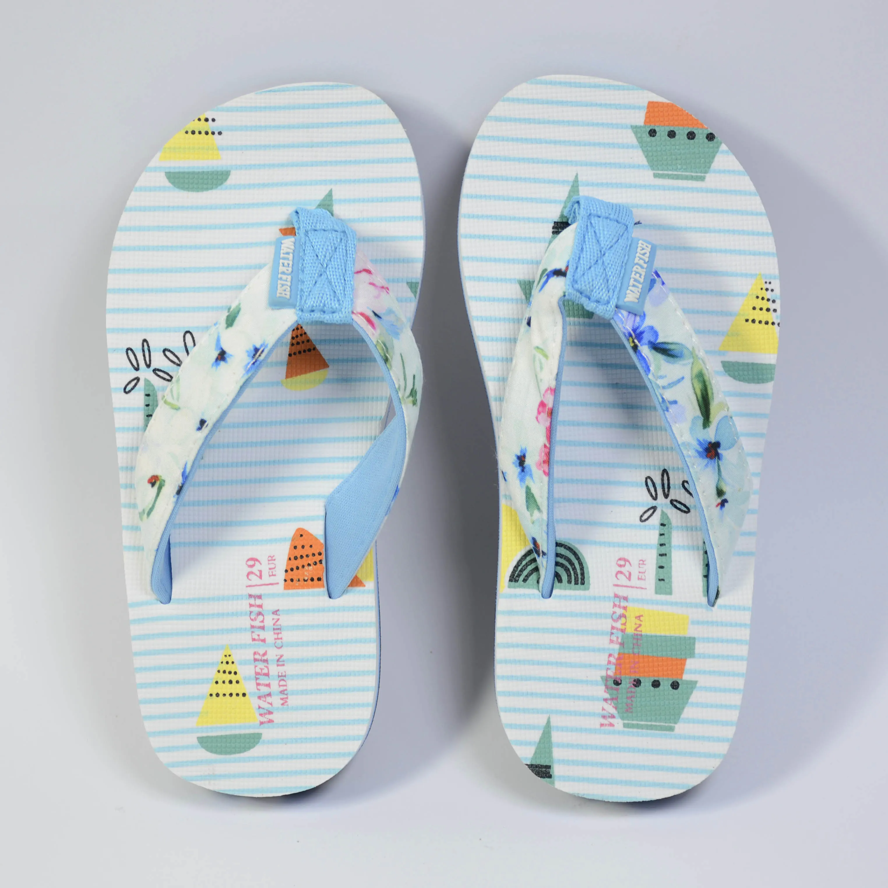 C1431A Water Mark Non Slip Sky Blue Flip Flop