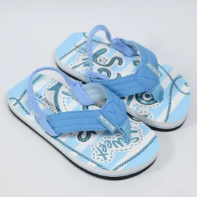 C1623 W-Mark Everyone's Choice Non Slip with Back Strip Sky Blue Flip Flop