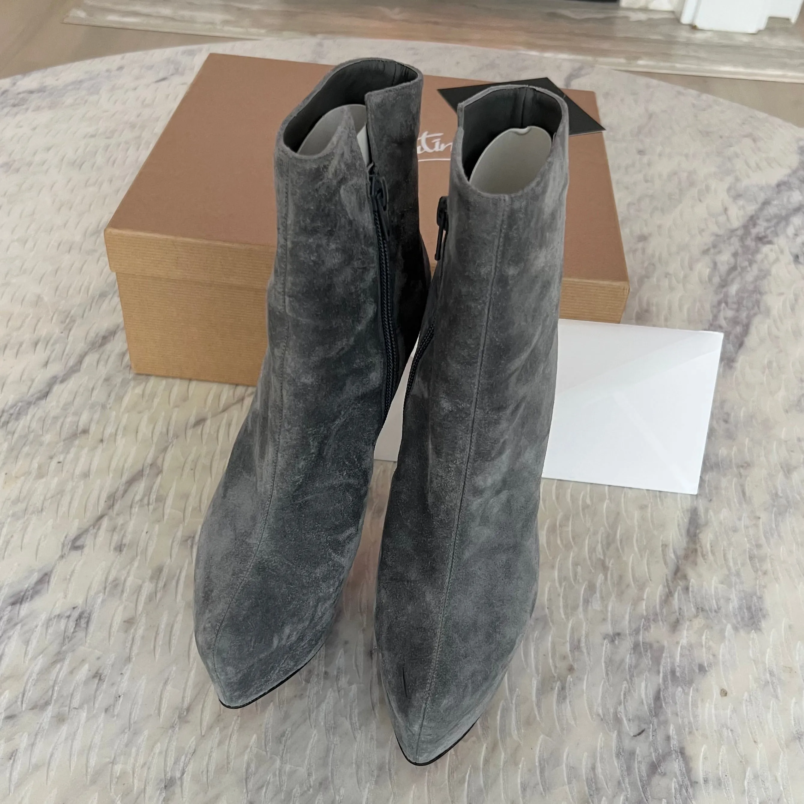 Christian Louboutin Daf Booty 160 Luxury Designer Leather Boots