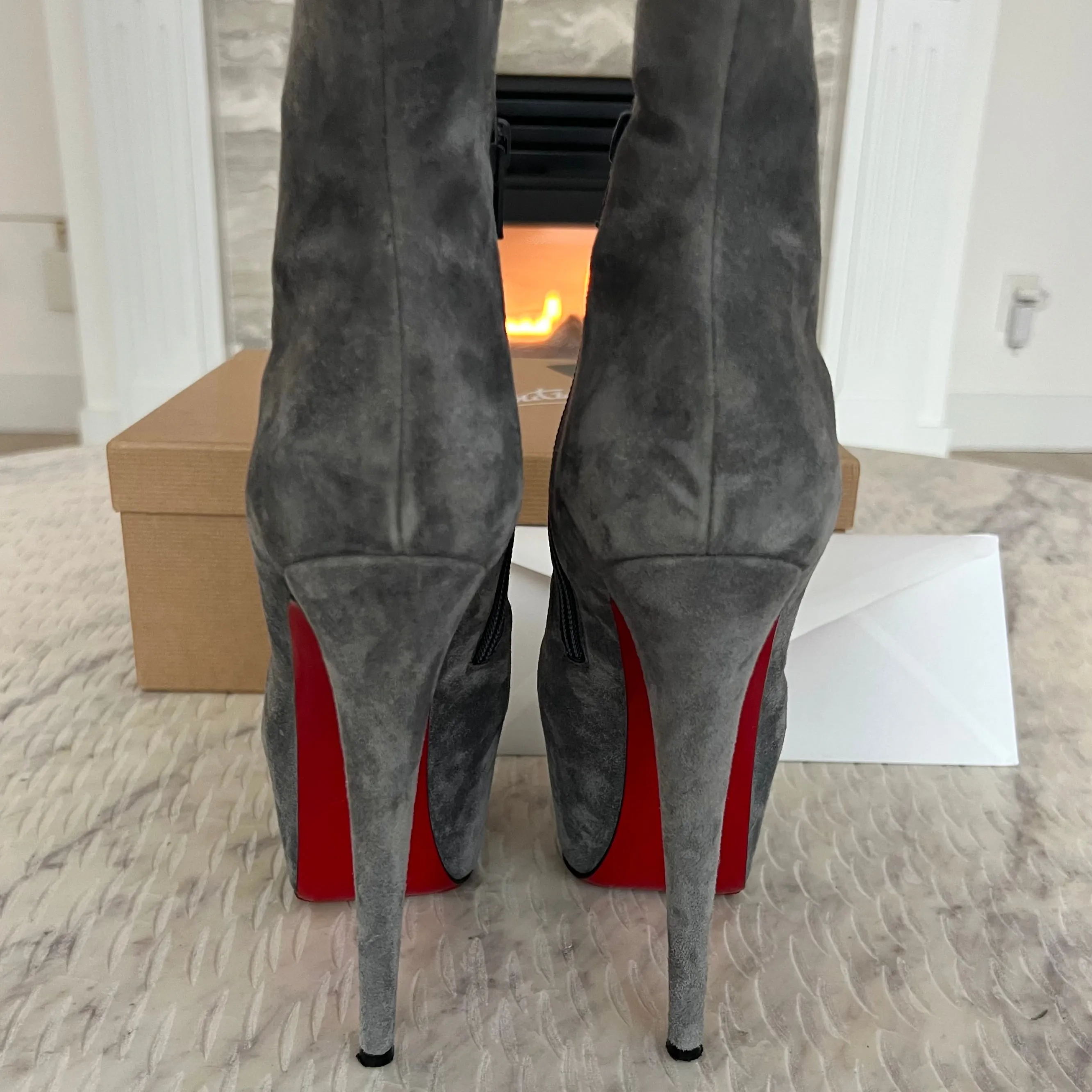 Christian Louboutin Daf Booty 160 Luxury Designer Leather Boots