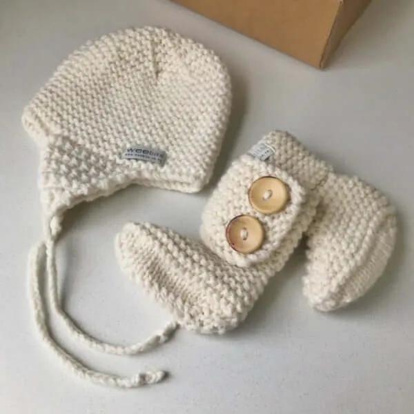 Chunky Knit Hat and Boots