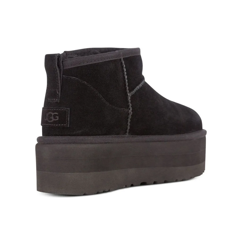 Classic Ultra Mini Suede Leather Women's Platform Boots