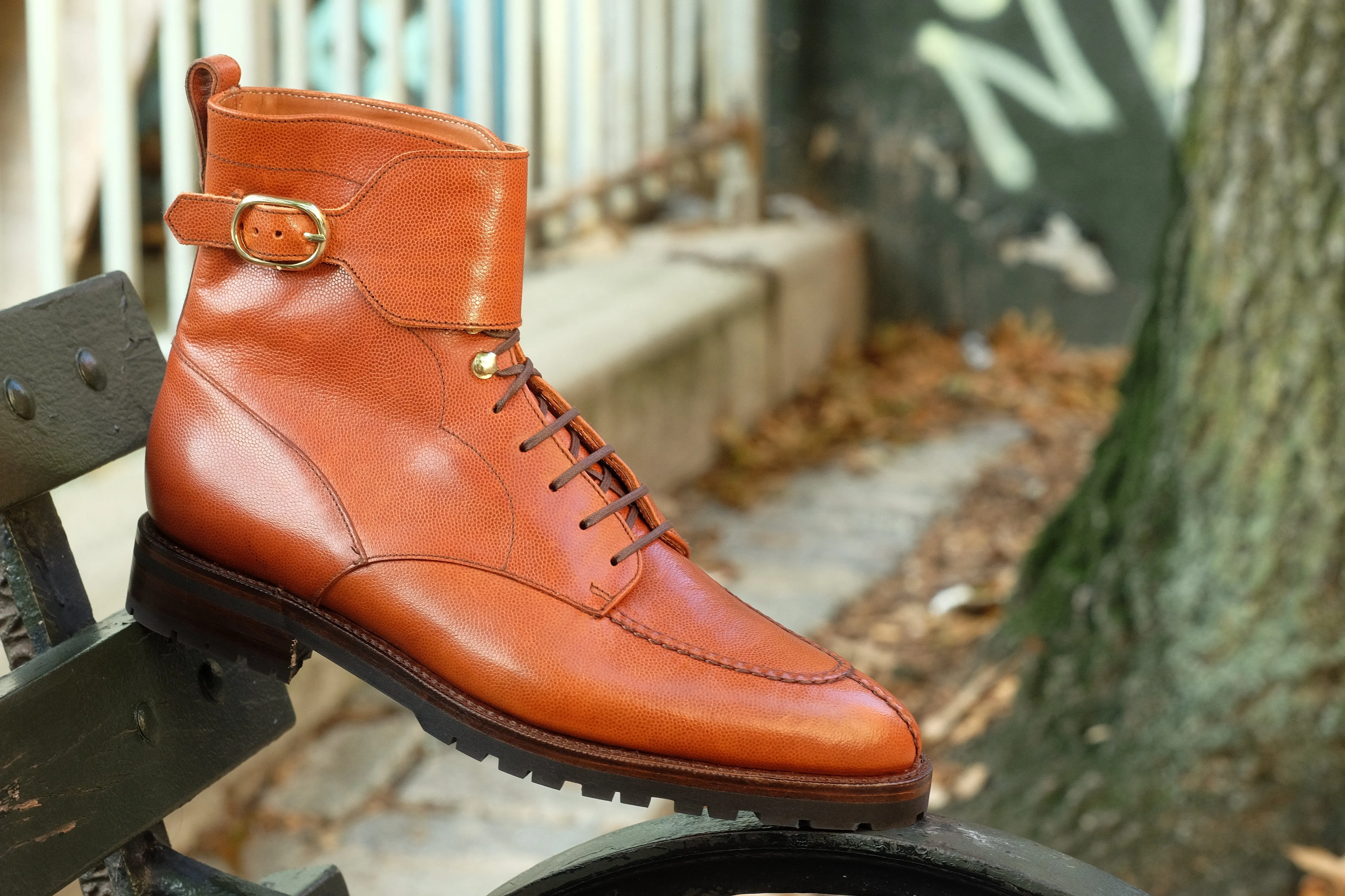 Colville - MTO - Cognac Pin Grain - TMG Last - Commando Sole