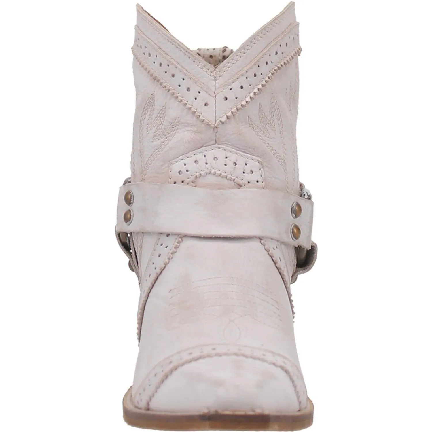 *DISCONTINUED* | Dingo | Gummy Bear Leather Cowboy Boots in Off White - Last Chance Size 9