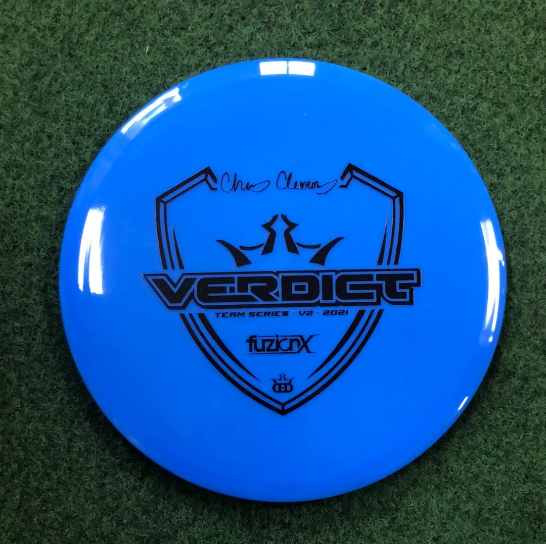 Dynamic Discs Fuzion-X Verdict Chris Clemons 2021 Team Series V2 [ 5 4 0 3.5 ]