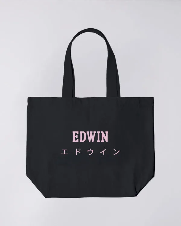 Edwin Club Love Story Print Tote Bag - Black