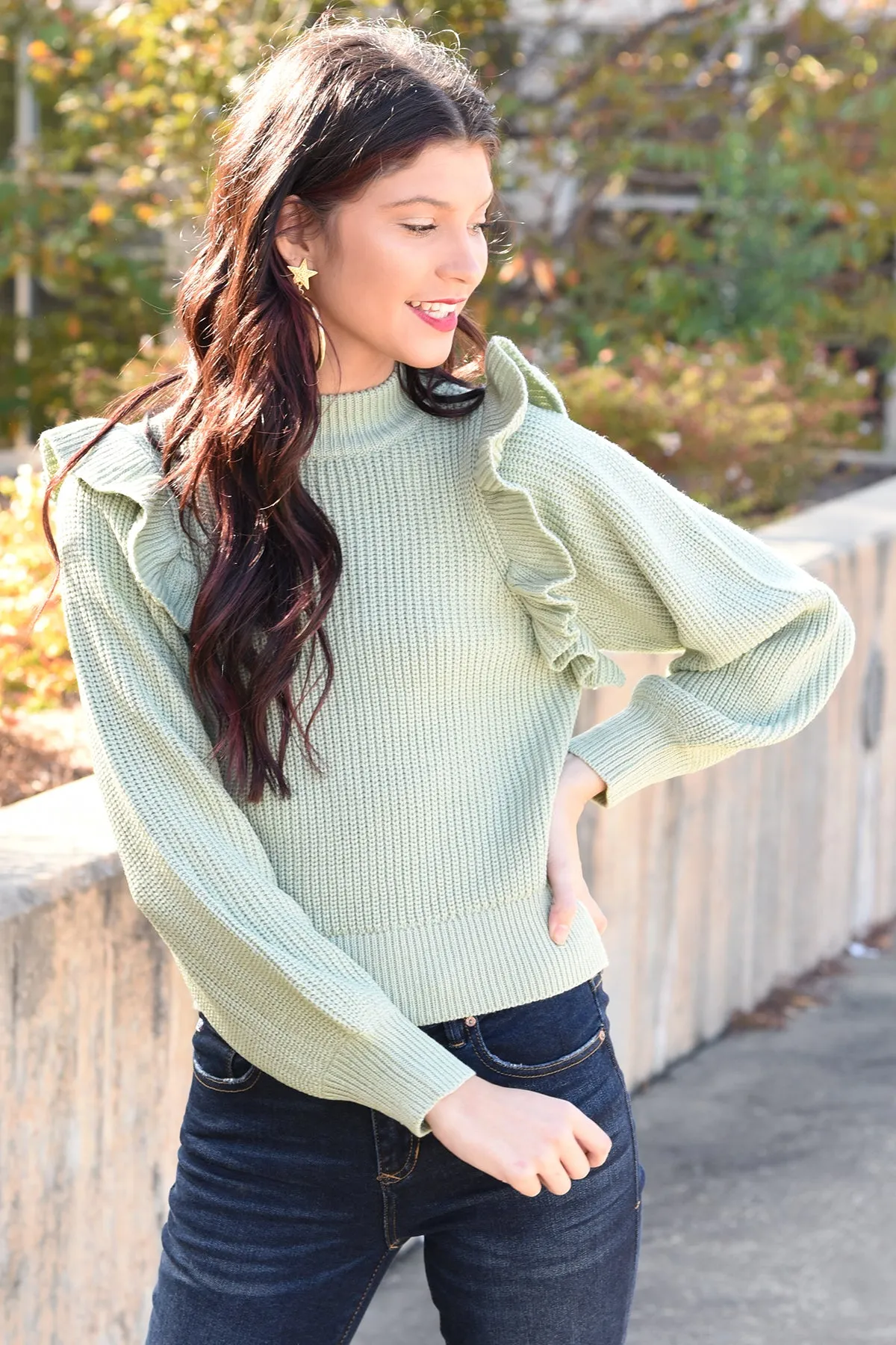 EVERYDAY SAGE SWEATER