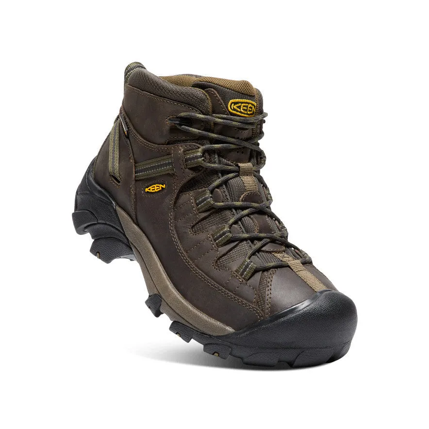 Men's Targhee II Mid Waterproof Hiking Boots  |  Canteen/Dark Olive