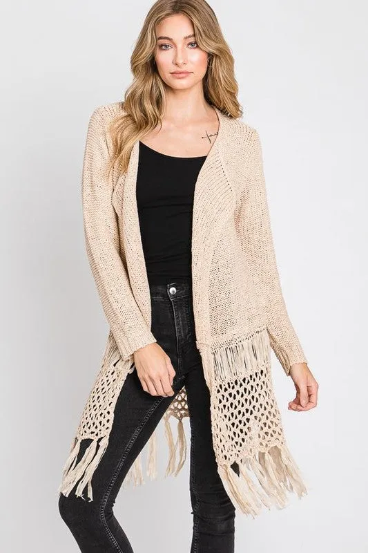 Ocean Girl Fringe Cardigan