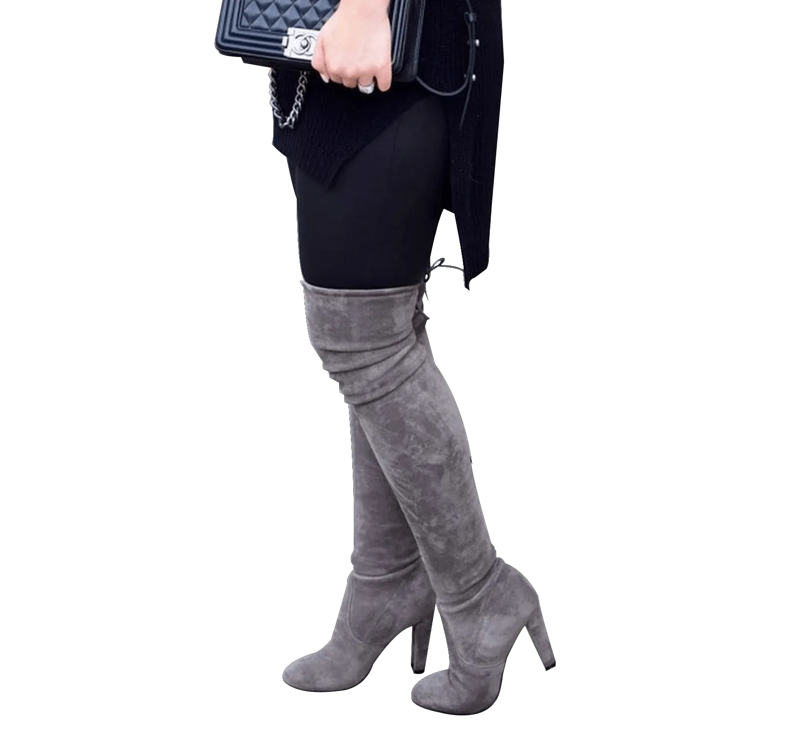 Pamela Slim Fit Over The Knee High Heel Boots