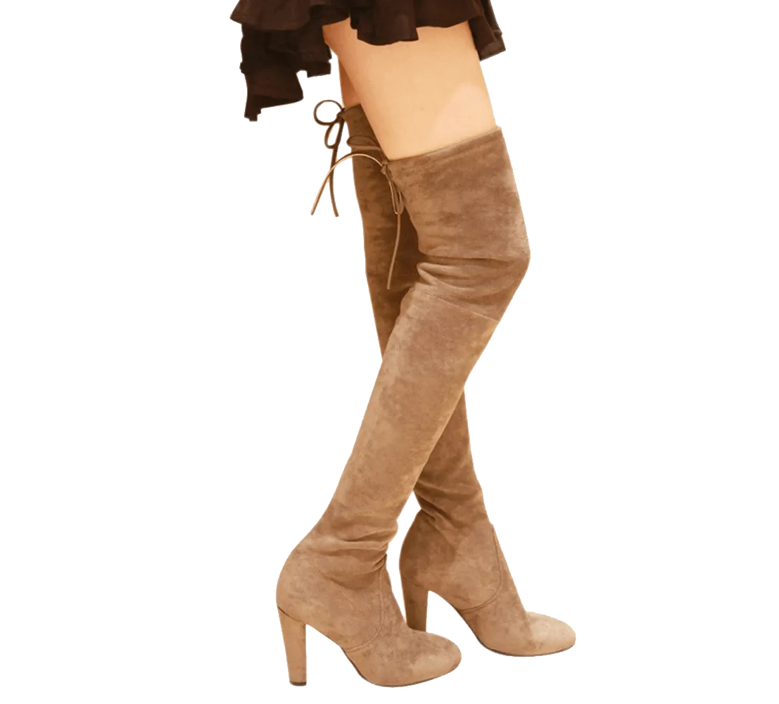 Pamela Slim Fit Over The Knee High Heel Boots