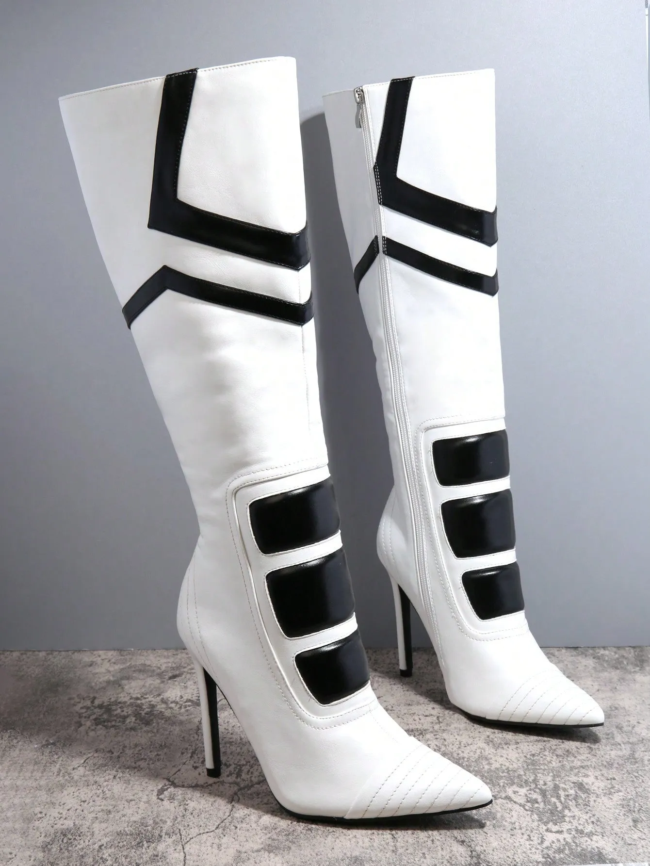 Point Toe High Heel Knee-High Boots