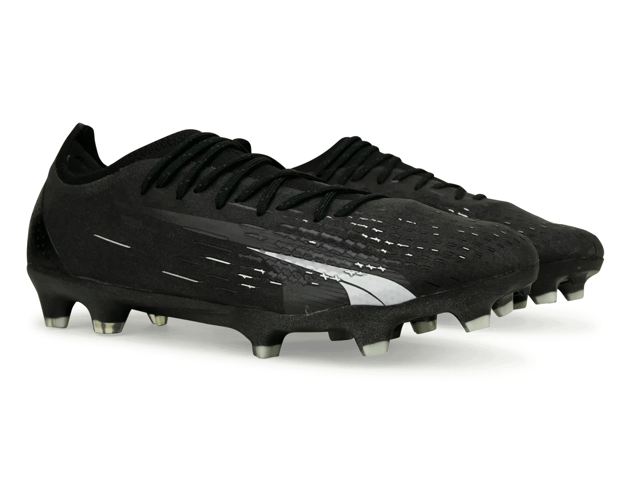 PUMA Men's Ultra Ultimate FG/AG Black/White