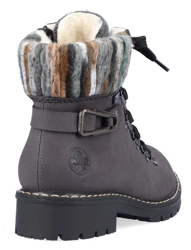 Rieker Y9131 Womens Warm Lined Winter Ankle Boot