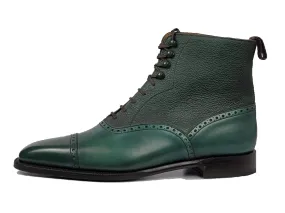 Seaview - MTO - Forest Green Calf / Green Soft Grain - LPB Last - Single Leather Sole