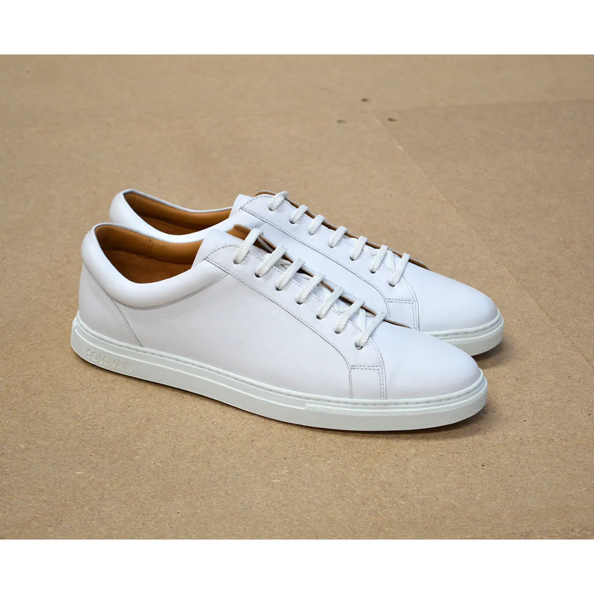 SOLOVAIR Sneaker- White Calf