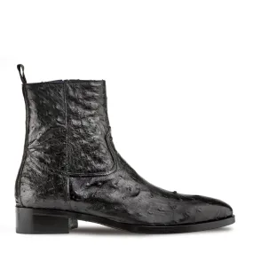 Straight-Heel Ostrich Boot