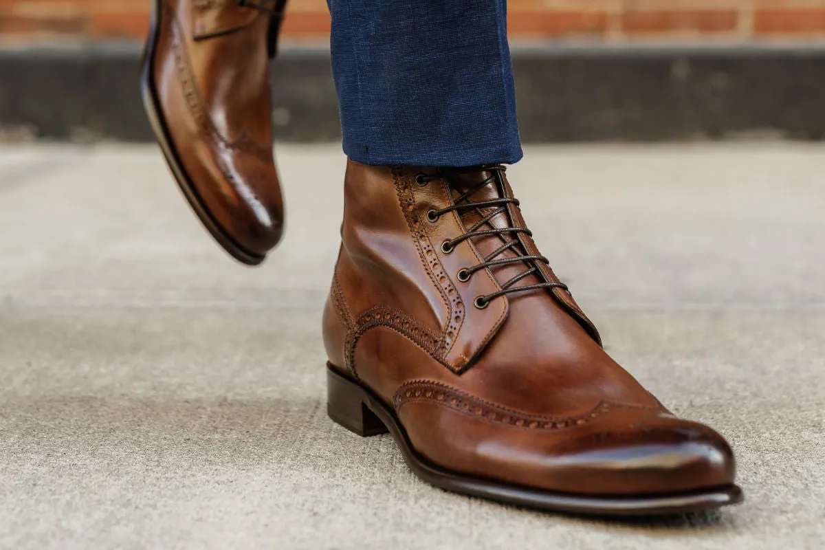 The Reynolds Wingtip Boot - Brown