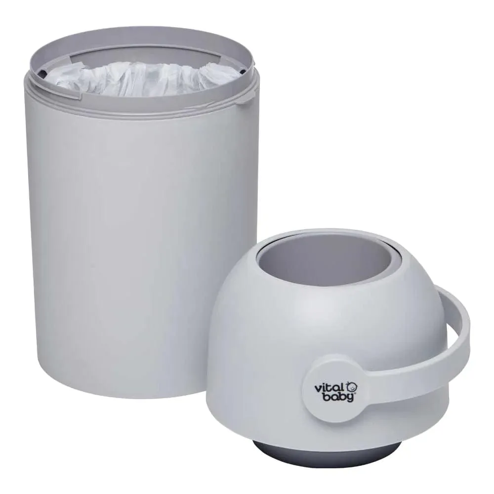 Vital Baby Hygiene Odour Trap Nappy Disposal System - Cool Grey