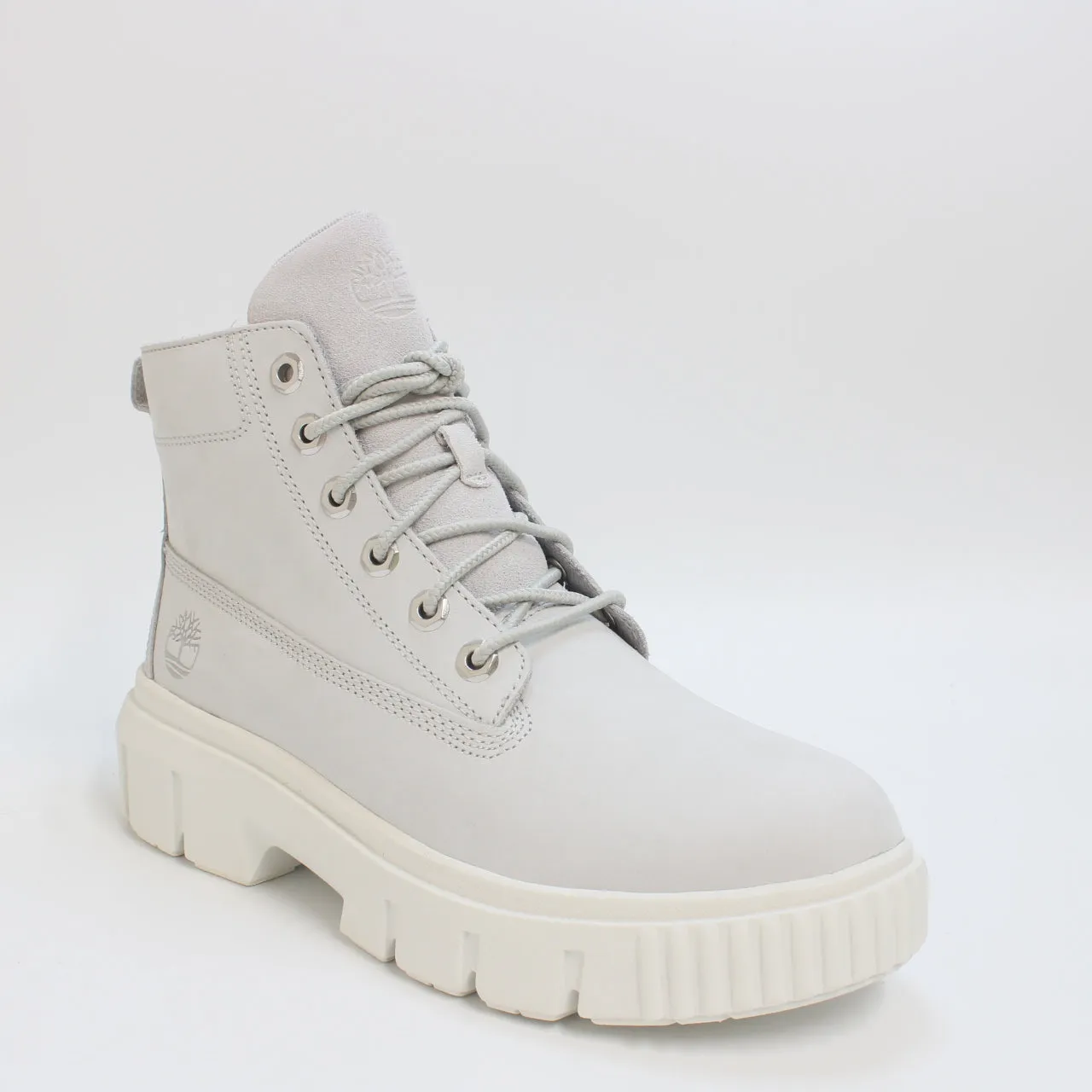 Light Grey Nubuck Womens Timberland Greyfield Leather Boots